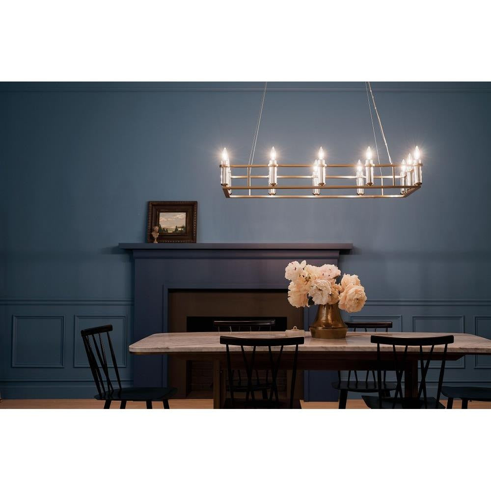 Kichler Lighting - 52492BK - Rosalind - 12 Light Chandelier In Traditional Style-6.5 Inches Tall and 17 Inches Wide