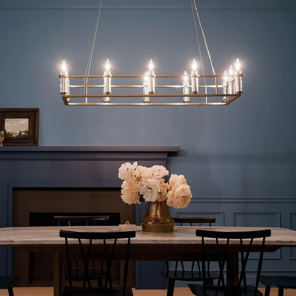 Kichler Lighting - 52492BK - Rosalind - 12 Light Chandelier In Traditional Style-6.5 Inches Tall and 17 Inches Wide
