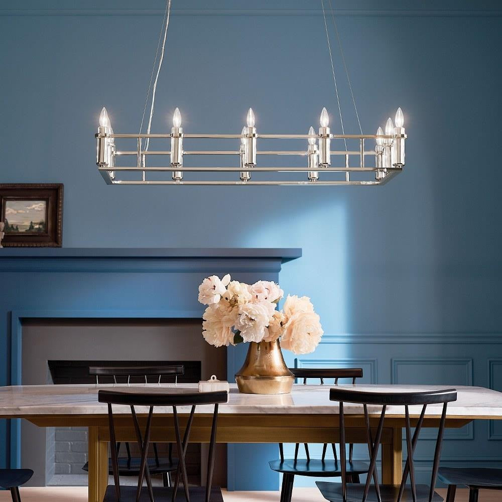 Kichler Lighting - 52492BK - Rosalind - 12 Light Chandelier In Traditional Style-6.5 Inches Tall and 17 Inches Wide