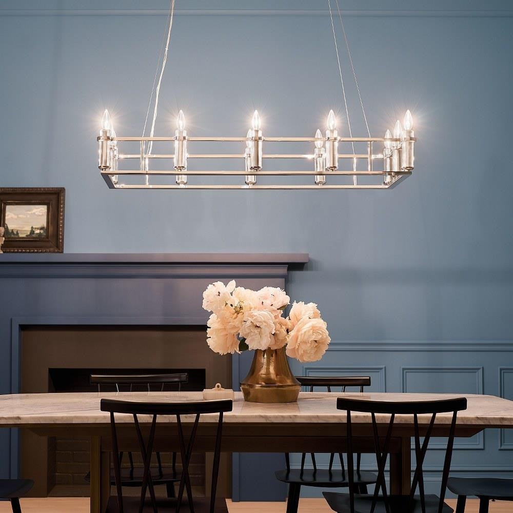 Kichler Lighting - 52492BK - Rosalind - 12 Light Chandelier In Traditional Style-6.5 Inches Tall and 17 Inches Wide