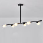 Nordic Island Light Chandelier Light Metal Glass LED Chandelier 6 Bulbs