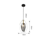 Electroplated Metal Glass LED Nordic Pendant Lighting Kitchen Island Lighting