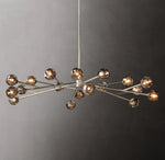 Boule De Cristal Smoke Glass Round Chandelier 72"