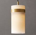 Ravelle Milk Glass Pendant 5"