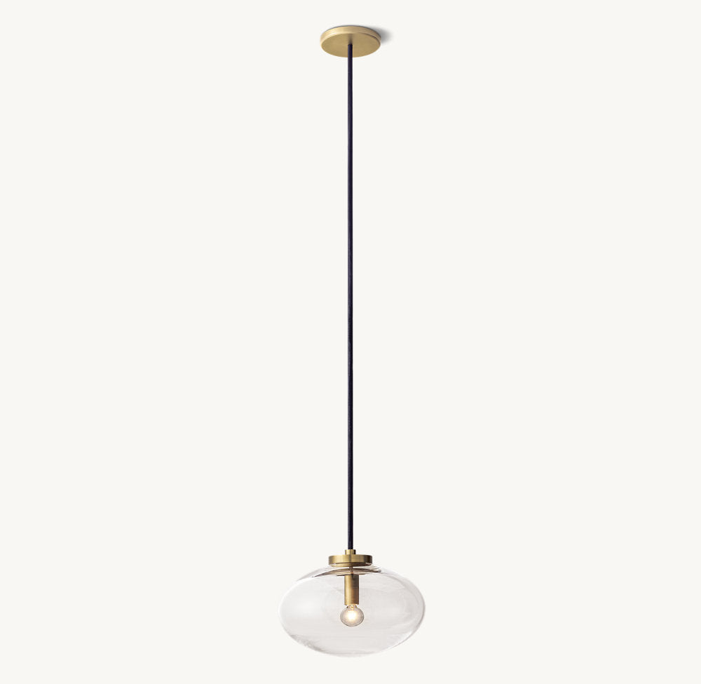 Cabrette Clear Glass Pendant