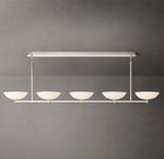 Crystal Halo Clear Round LED Chandelier 72"