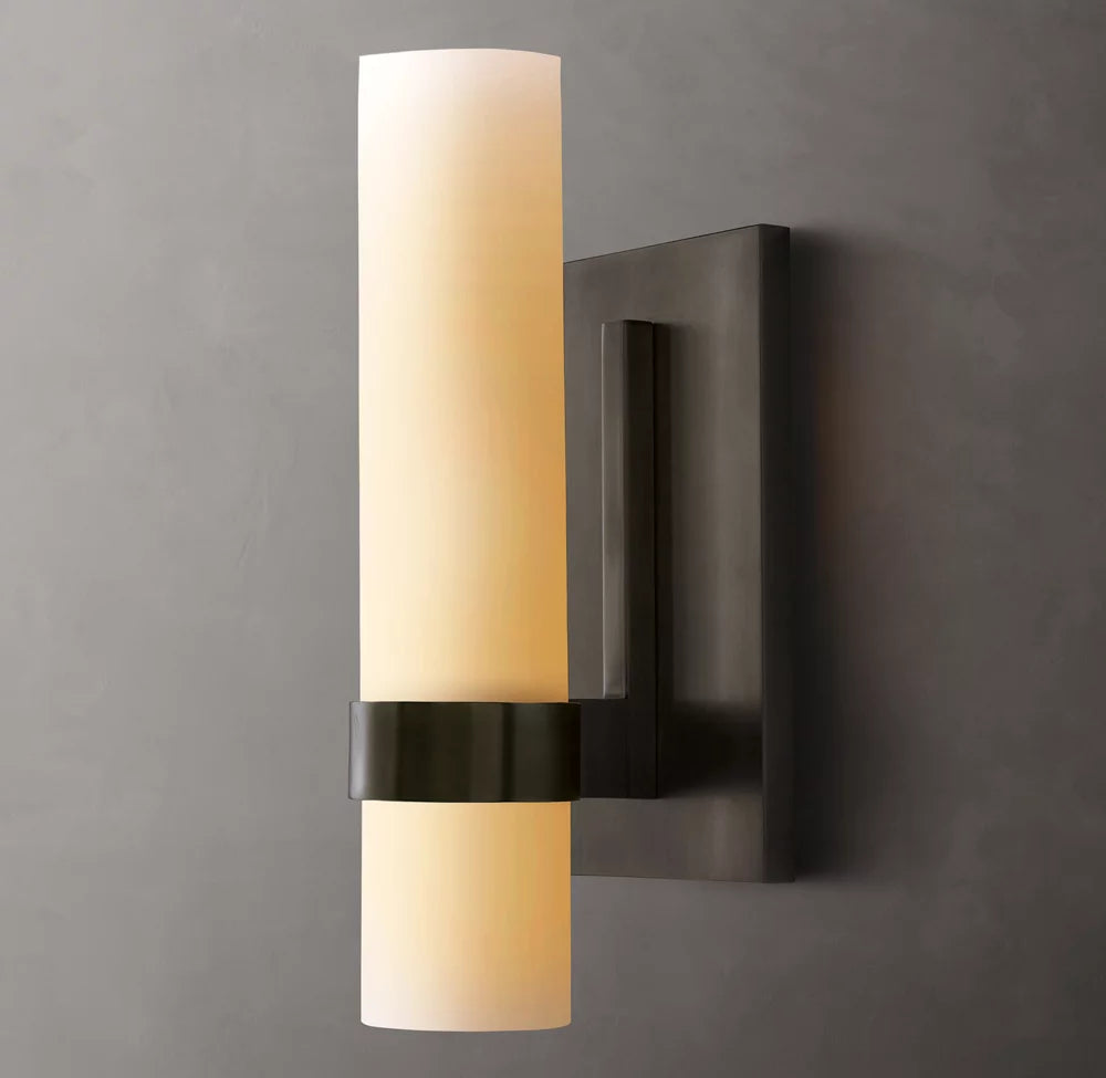 Ravelle Milk Glass Sconce