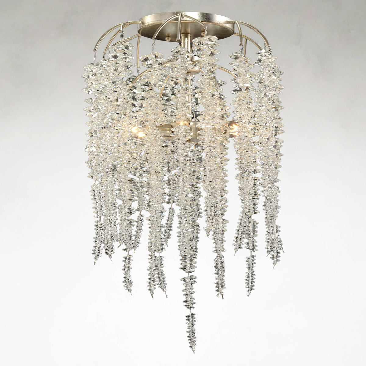 Tiered 6-Light Semi Flush Mount Ceiling Fixture