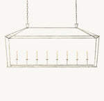 19th C. English Openwork Rectangular Chandelier 72"