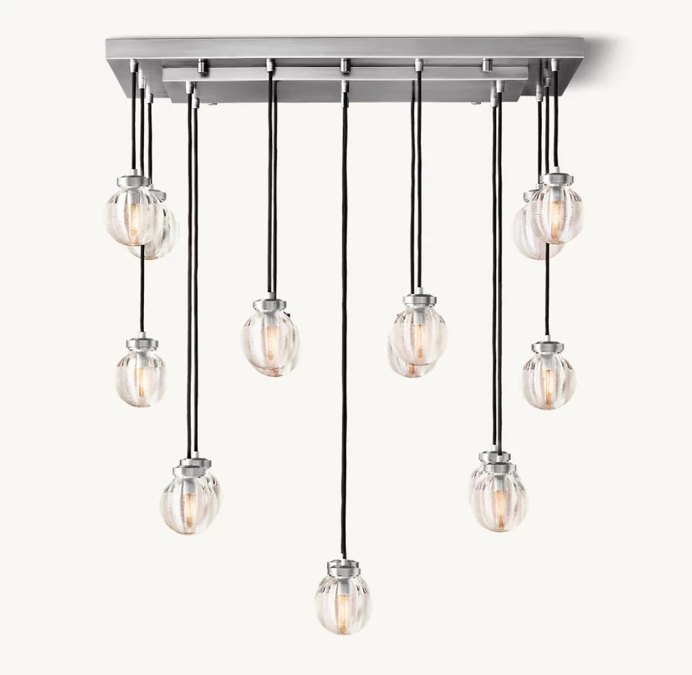Pearl Rectangular Chandelier 36"