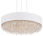 Eclyptix LED 6.5"H x 19.4"W 1-Light Crystal Pendant in Pol Stainl