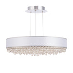 Eclyptix LED 6.5"H x 24"W 1-Light Crystal Pendant in Pol Stainles