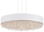 Eclyptix LED 6.5"H x 24"W 1-Light Crystal Pendant in Pol Stainles
