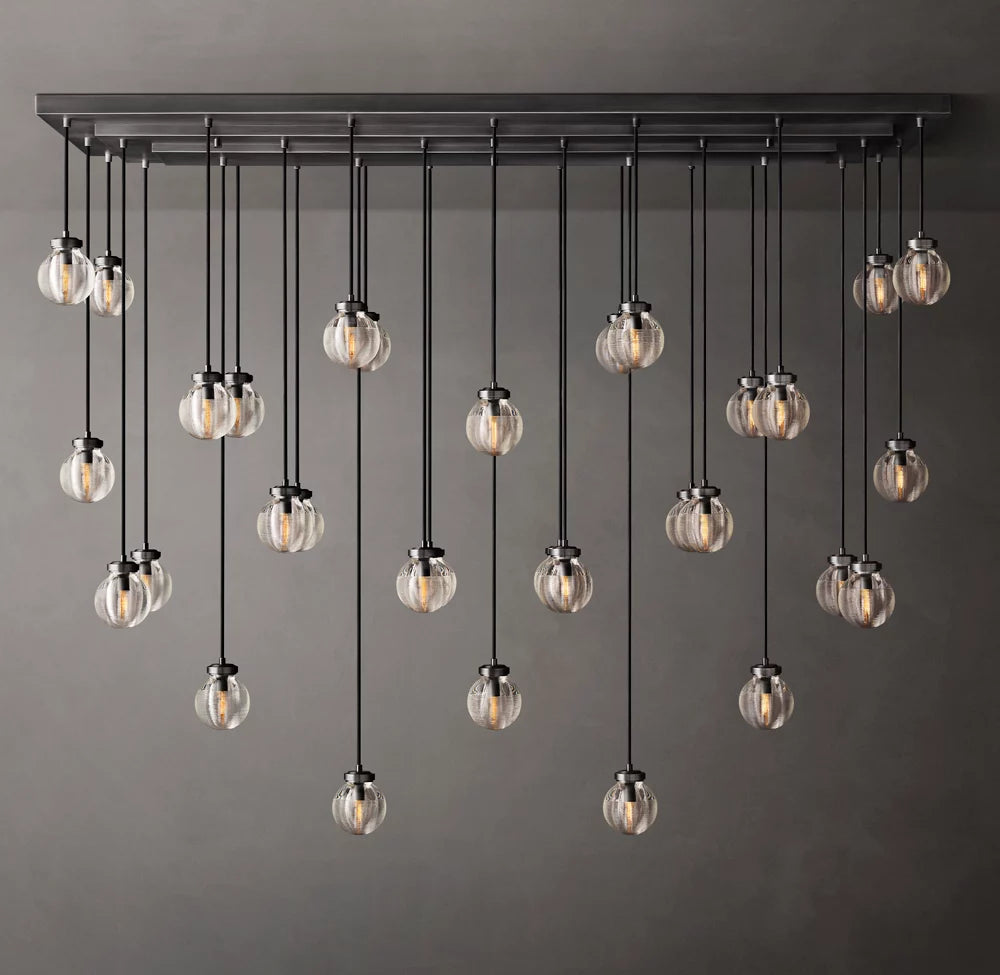 Pearl Rectangular Chandelier 72"