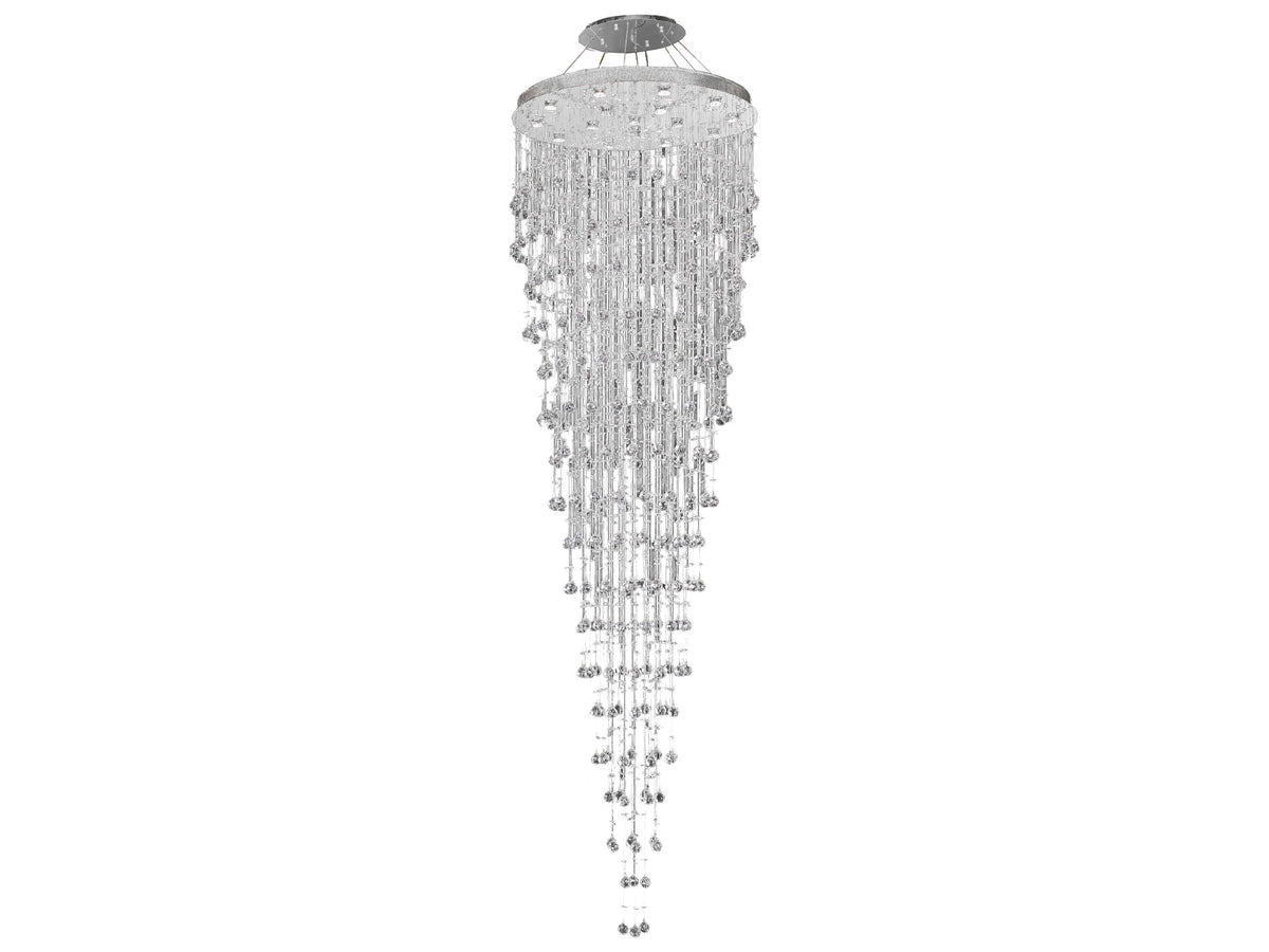Elegant Lighting Galaxy 16-Light Chrome Clear Crystal Pendant