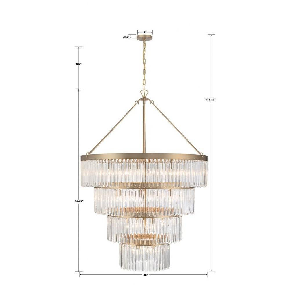 Bailey Street Home - 49-BEL-4955819 - City Pines - 22 Light Chandelier-55.25 Inches Tall and 40 Inches Wide