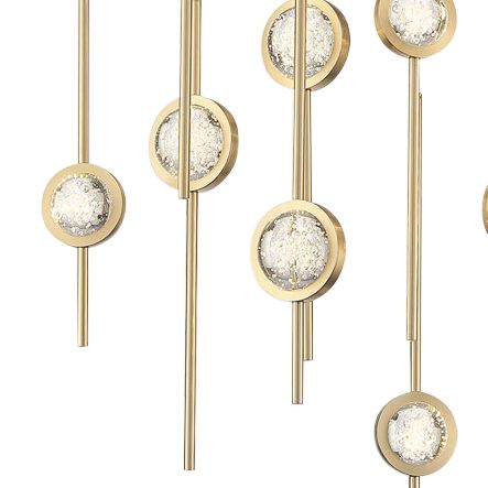 Barletta 23.50 In. x 12 In. Integrated LED Chandelier in Brass