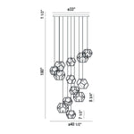 Norway 13 Light 41" Wide LED Multi Light Pendant