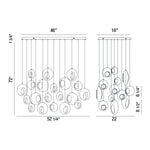 Arlington 20 Light 52" Wide LED Multi Light Pendant
