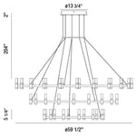 Albany 51 Light 60" Wide LED Ring Chandelier
