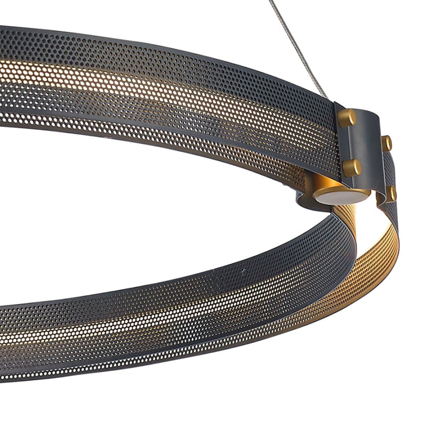 Admiral 2 Light 62" Wide LED Ring Chandelier - 1 Tier