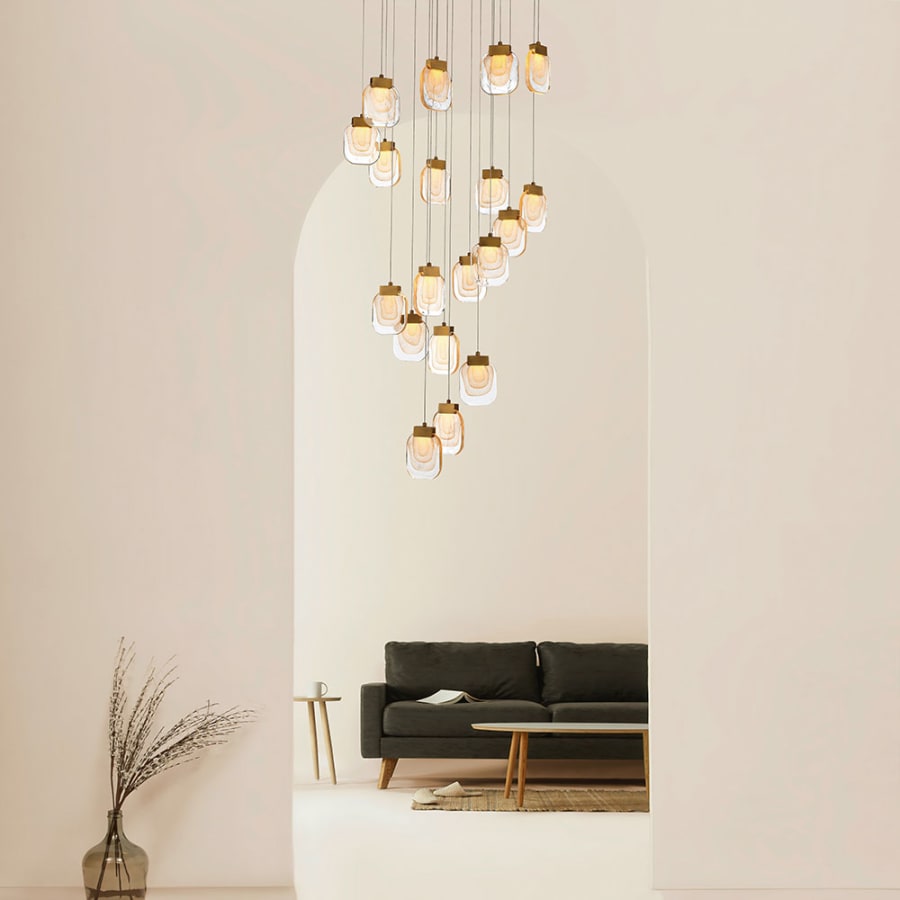 Paget 19 Light 29" Wide LED Multi Light Pendant
