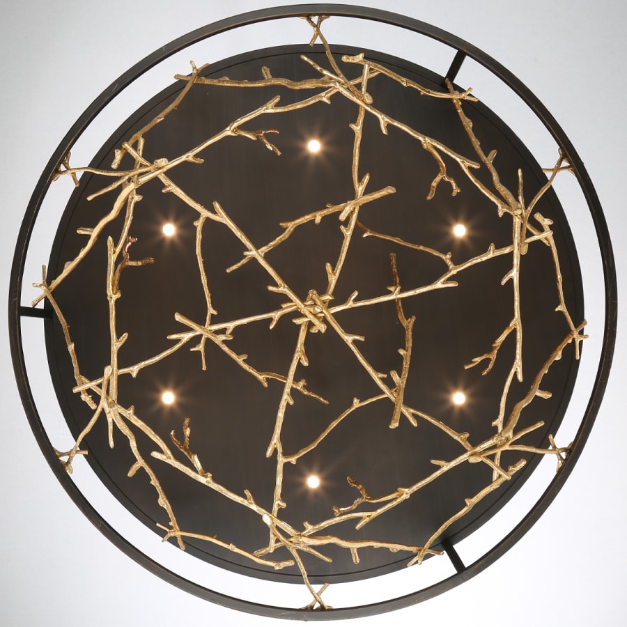 Aerie 31" Wide LED Abstract Drum Chandelier