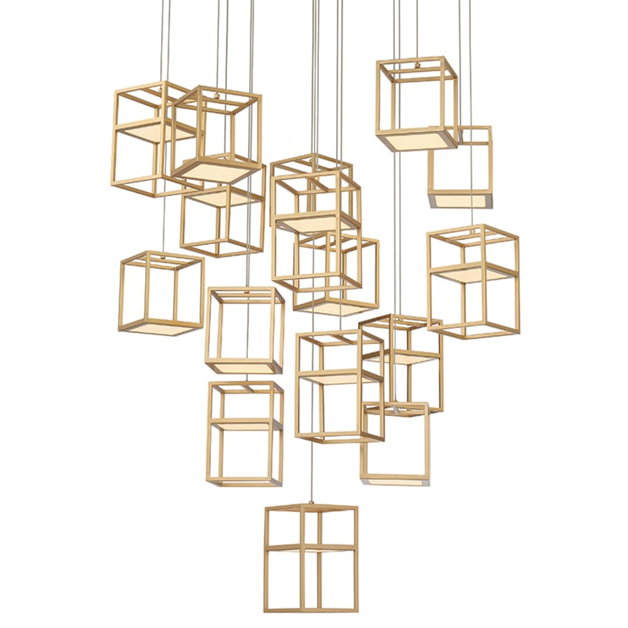 Ferro 32" Wide LED Suspension Multi Light Pendant