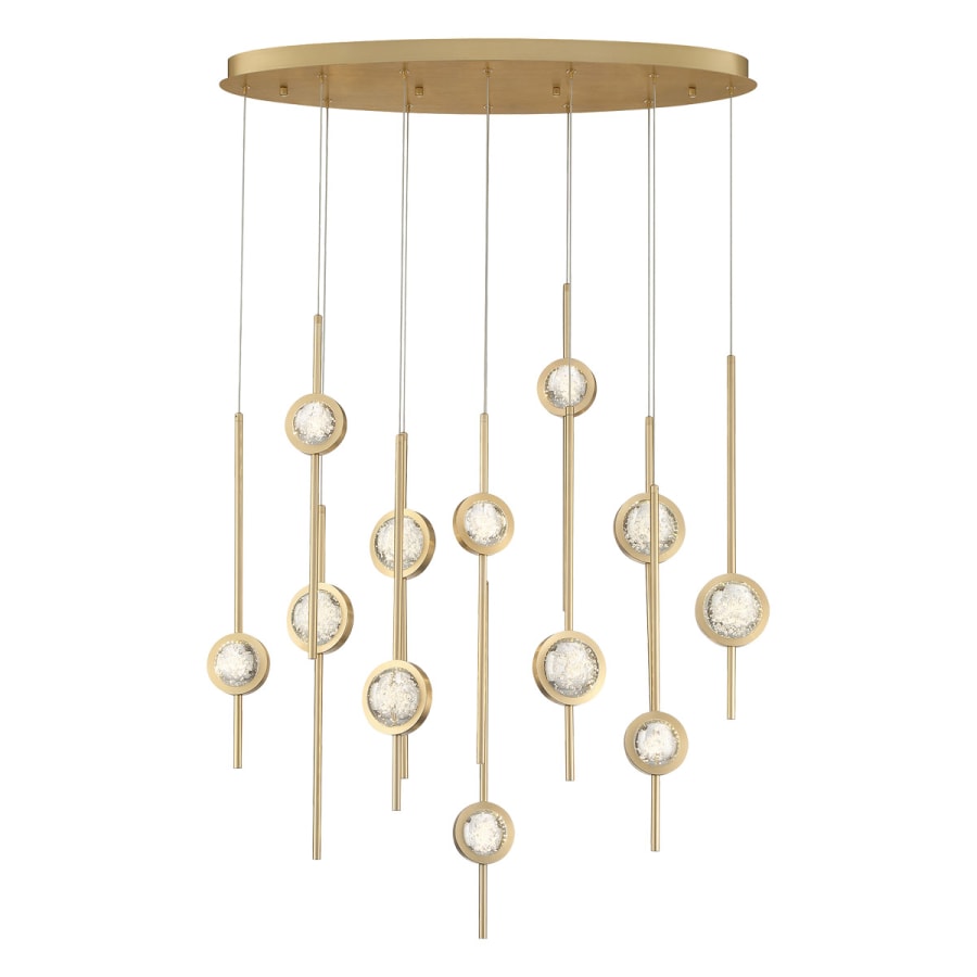Barletta 12 Light 38" Wide LED Abstract Linear Pendant
