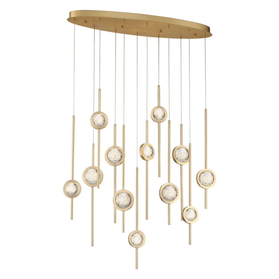 Barletta 12 Light 38" Wide LED Abstract Linear Pendant