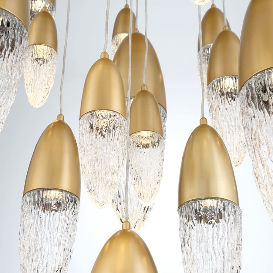 �crou 22 Light 40" Wide Suspension Multi Light Pendant
