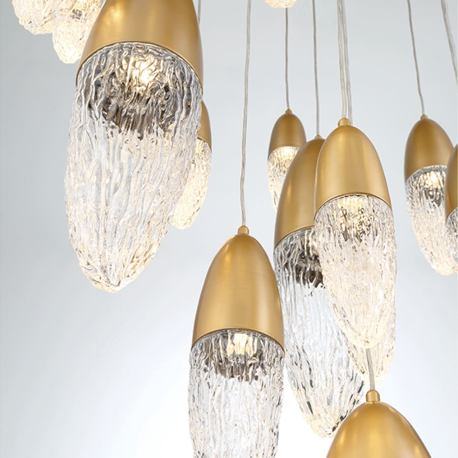 �crou 22 Light 40" Wide Suspension Multi Light Pendant