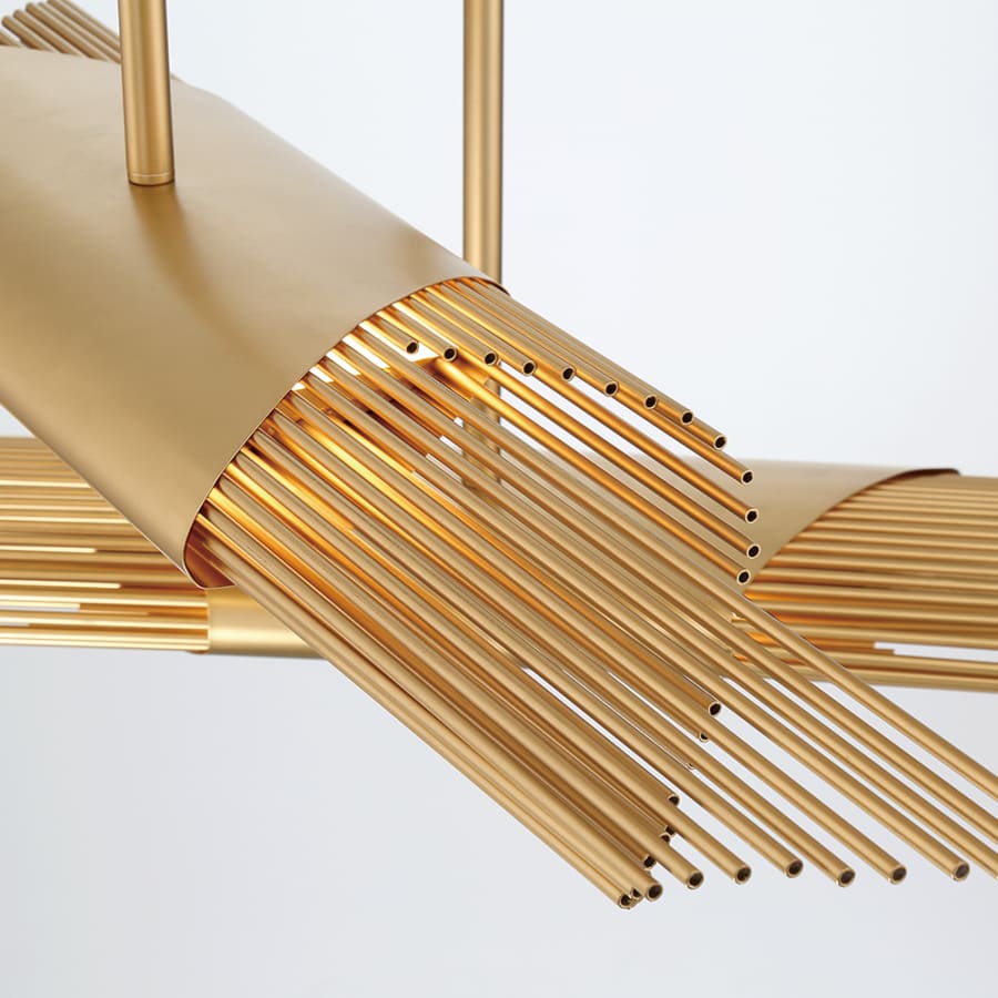 Umura 3 Light 52" Wide LED Abstract Multi Light Pendant