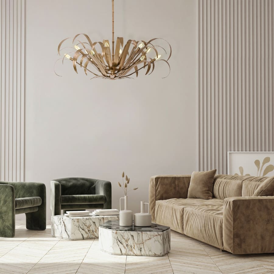 Kagra 12 Light 56" Wide Chandelier
