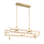 Inizio 55" Wide 3000K LED Geometric Linear Chandelier