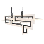 Inizio 55" Wide 3000K LED Geometric Linear Chandelier