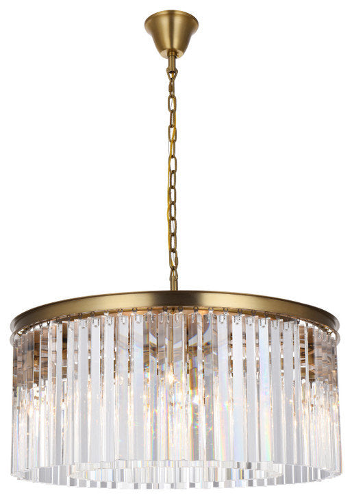 Elegant Lighting Sydney 31.5" Round Crystal Chandelier