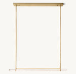 Audubon Crystal Single Bar Linear Chandelier 60"
