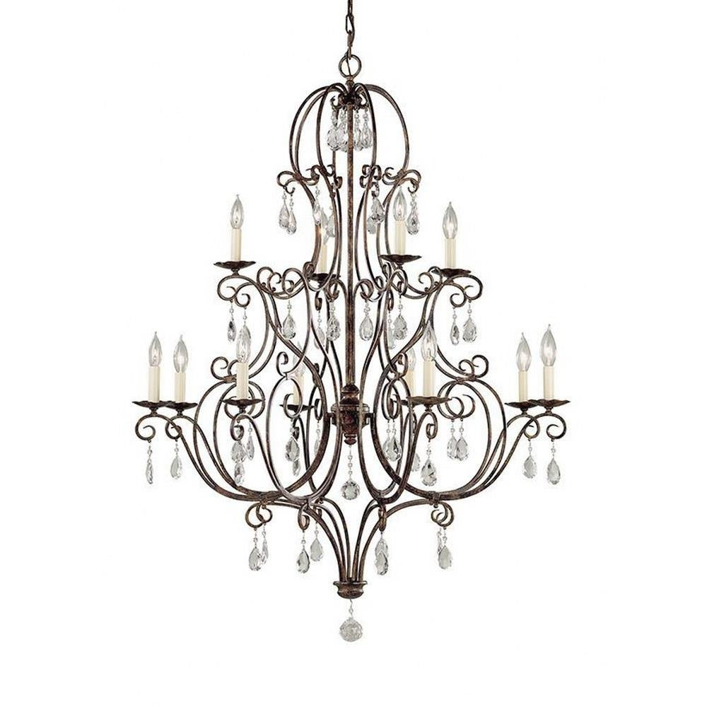 Generation Lighting - F1938/8+4MBZ - Feiss Lighting-Chateau Chandelier 12 Light