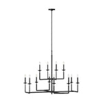 Generation Lighting - F3290/12AI - Feiss Lighting-Ansley-Chandelier 12 Light Steel in Modern Style-44 Inch Wide by 35.75 Inch High