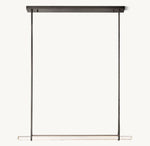 Audubon Crystal Single Bar Linear Chandelier 60"