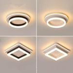 Metal Acrylic Square Design Flush Mount Lighting Modern LED Ceiling Light