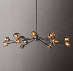 Boule De Cristal Smoke Glass Round Chandelier 60"
