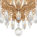 Filigrae 18.5"H x 23"W 6-Light Crystal Semi-Flush Mount in French