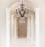 Filigrae 26"H x 22.5"W 6-Light Crystal Chandelier in Heirloom Bro