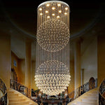 Double Sphere Metal Crystal Rustic Chandeliers Contemporary Chandeliers