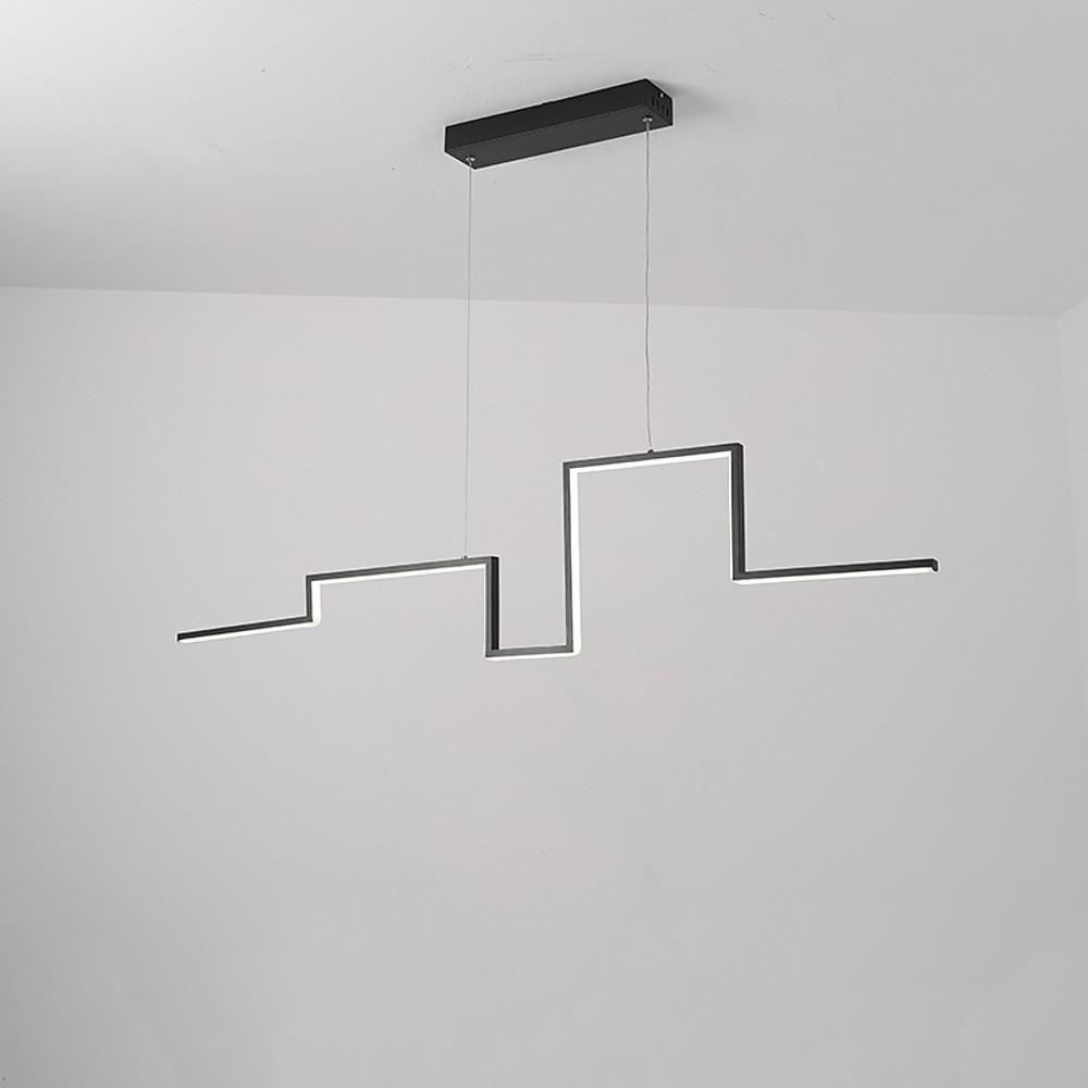 Modern Irregular Linear 1-light Metal PVC Island Hallway LED Pendant Lighting