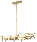 Folio 63.4" Wide Large Modern Brass LED Pendant