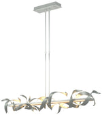 Folio 63.4" Wide Large Vintage Platinum LED Pendant