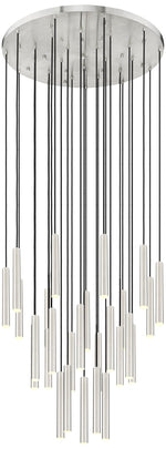 Forest by Z-Lite Brushed Nickel 36 inch 27 Light Chandelier